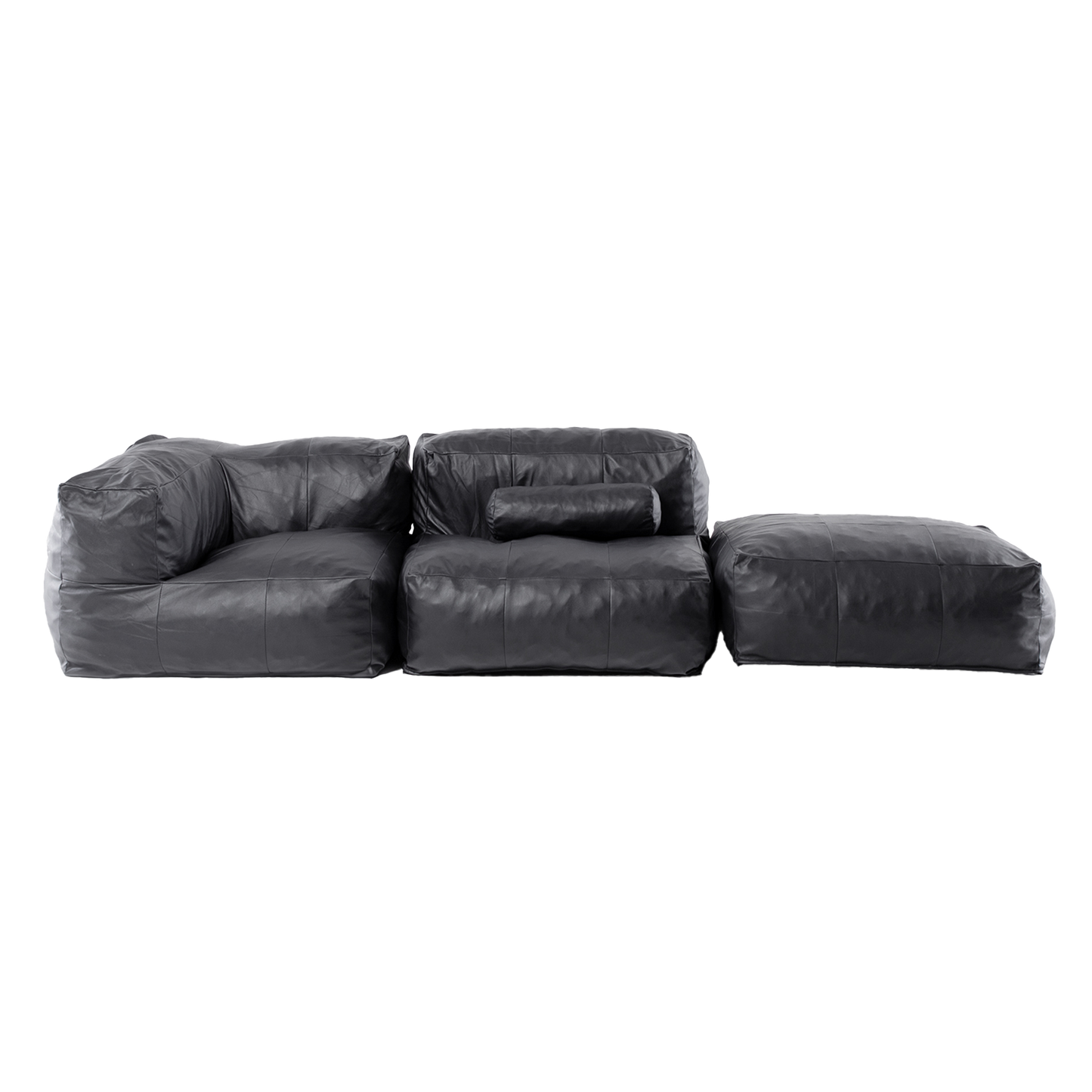 Sofá Pouf Seccional Leather