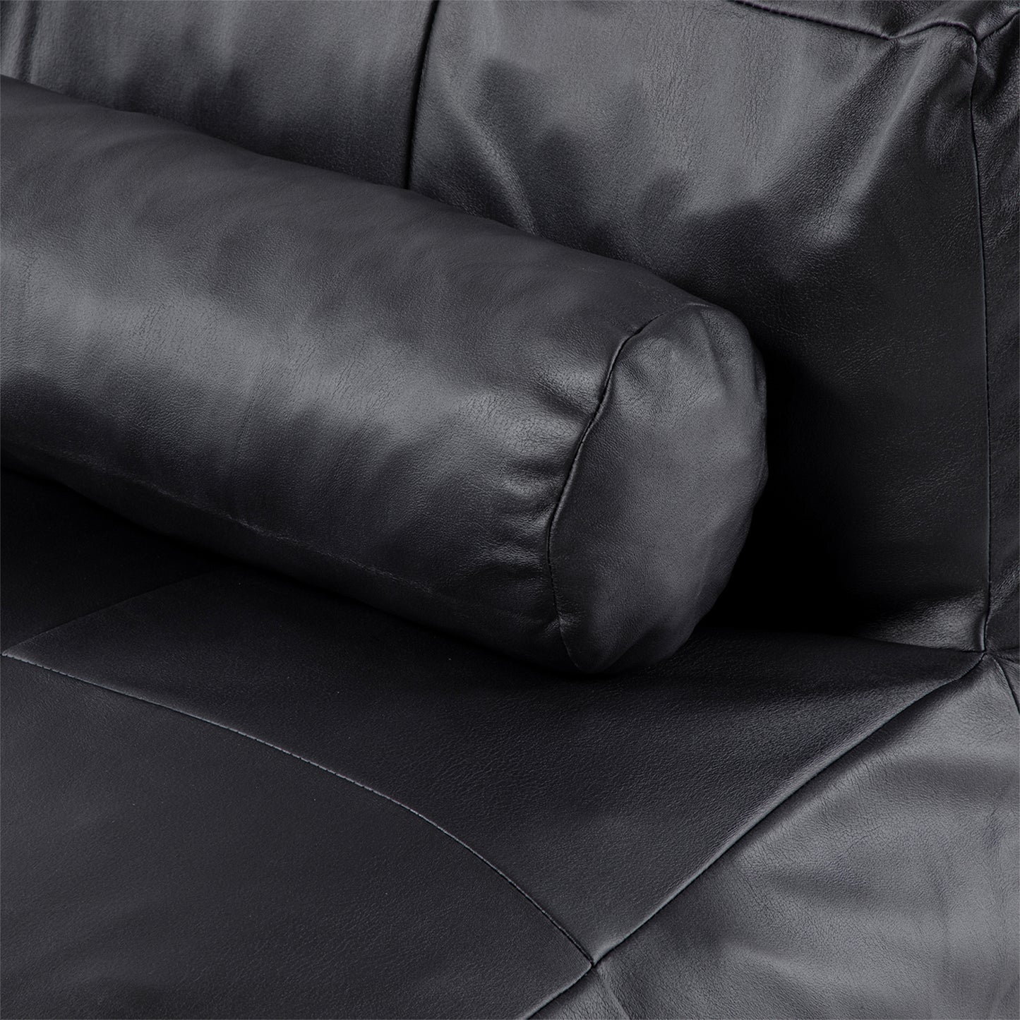 Sofá Pouf Seccional Leather