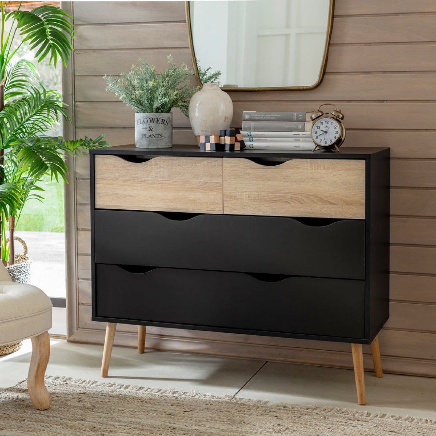 Cómoda Velador Aloe Black