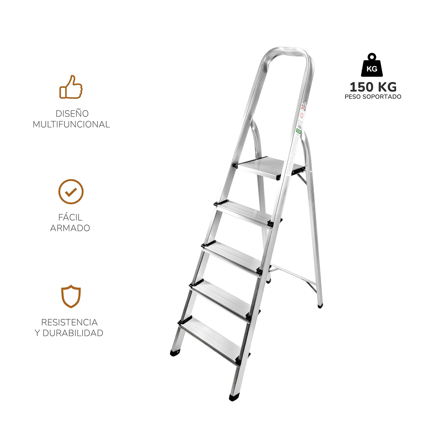 Escalera Plegable 5 Peldaños