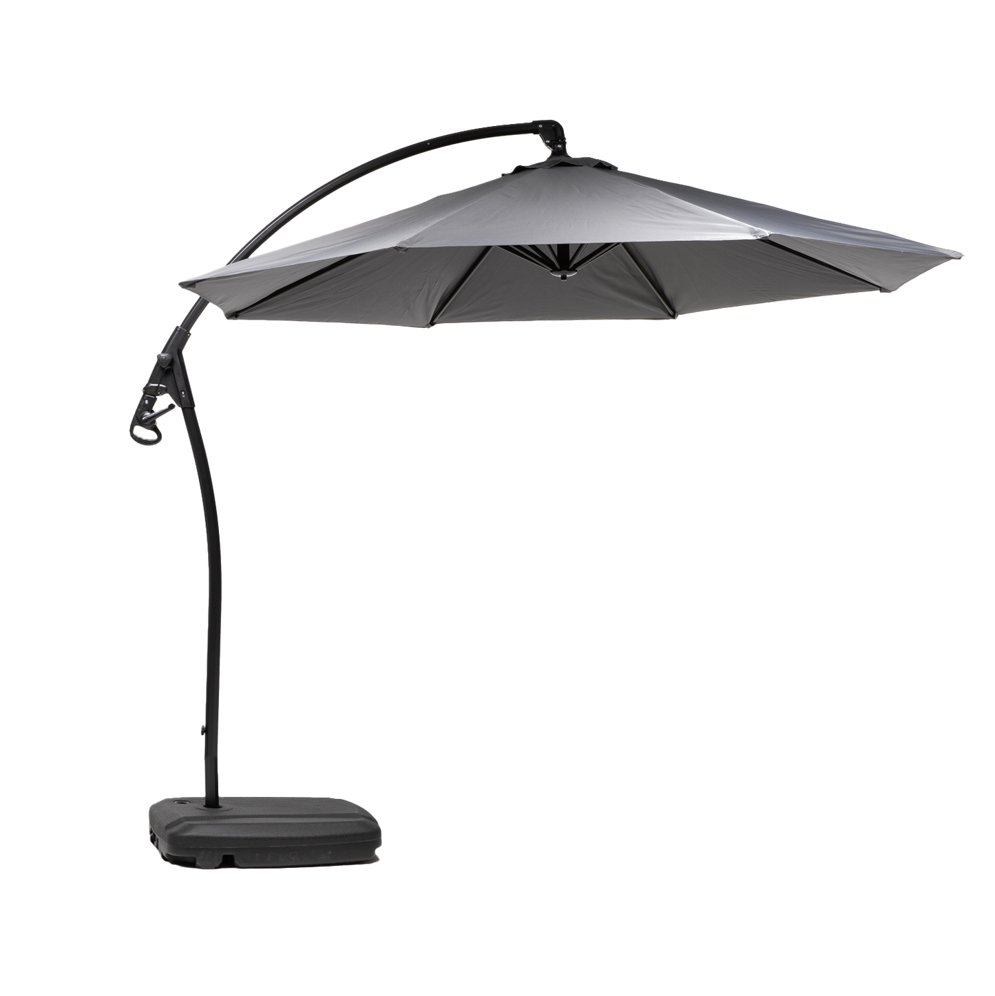 Quitasol Lateral Con Base 300 Cm Gris Grafito