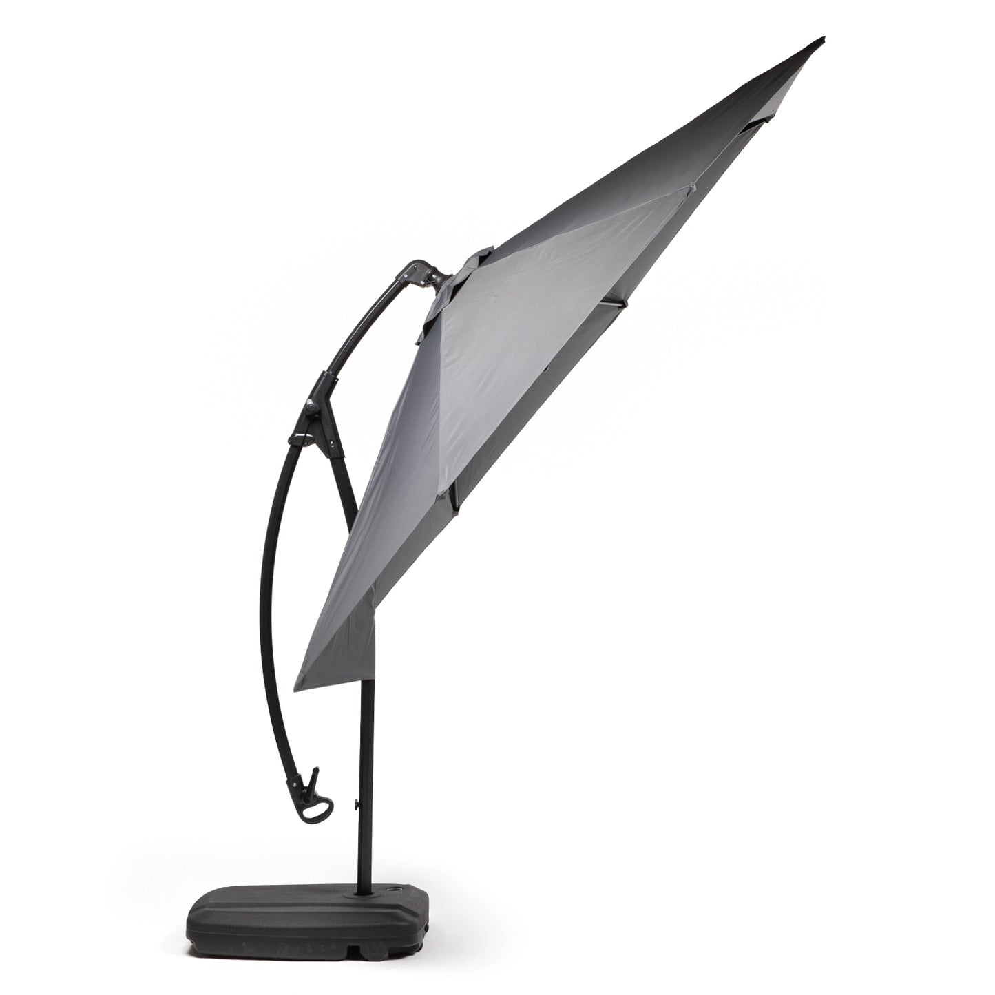 Quitasol Lateral Con Base 300 Cm Gris Grafito