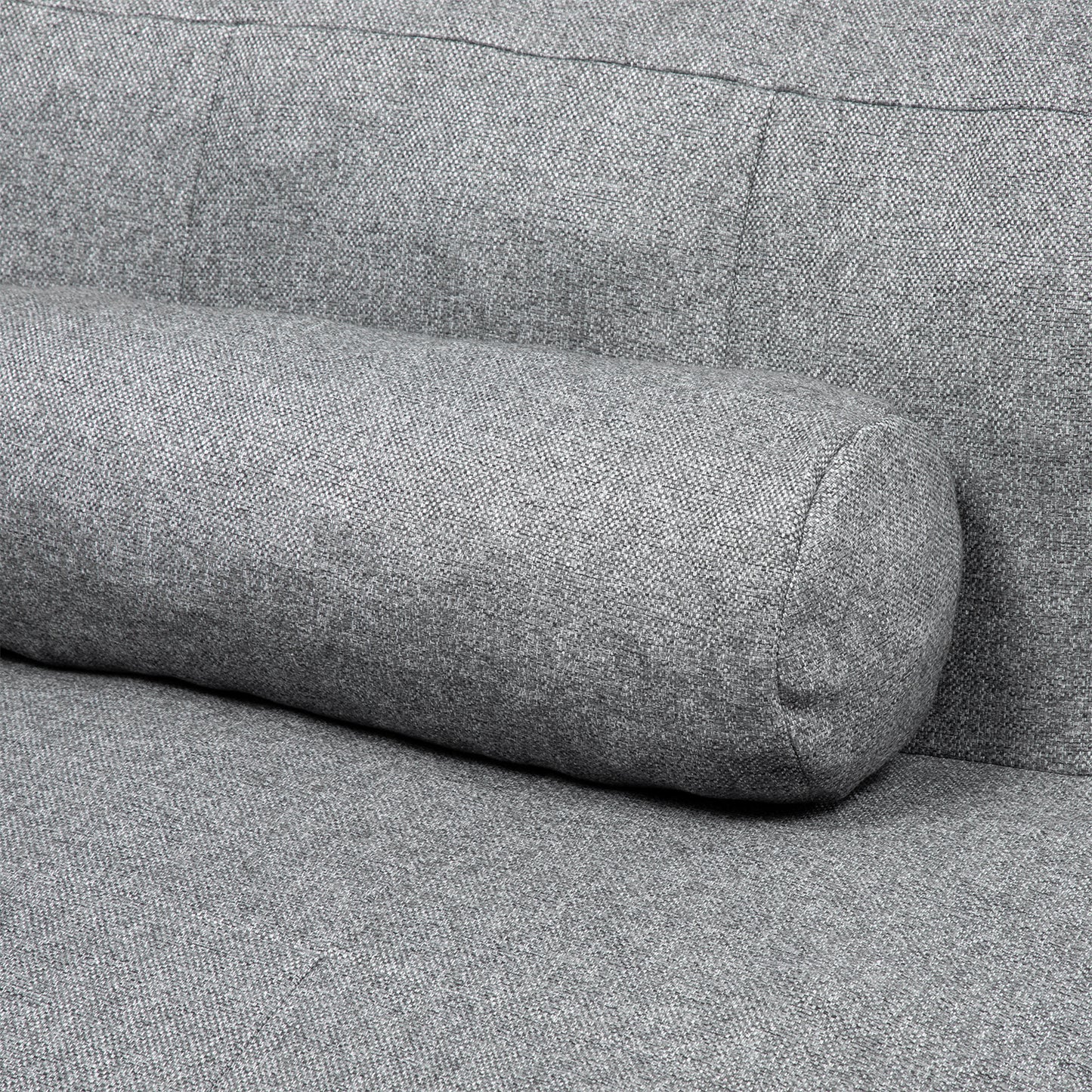 Sofá Pouf Seccional Gris