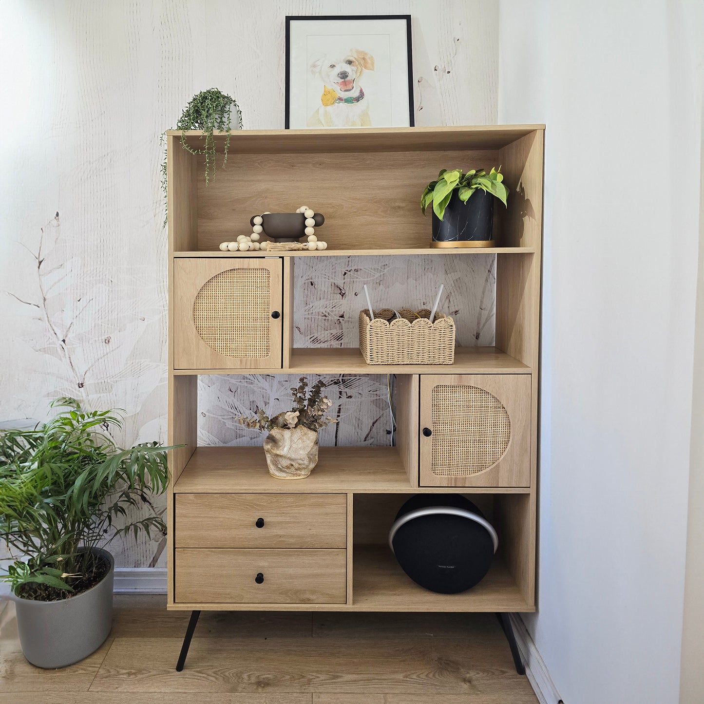 Librero de Ratán Jaipur