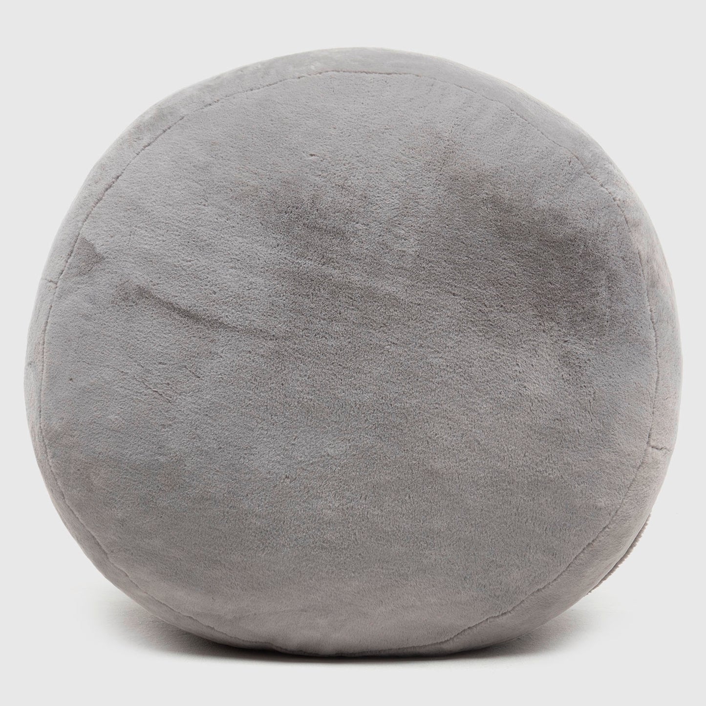 Pouf / Puff Faux Redondo Gris