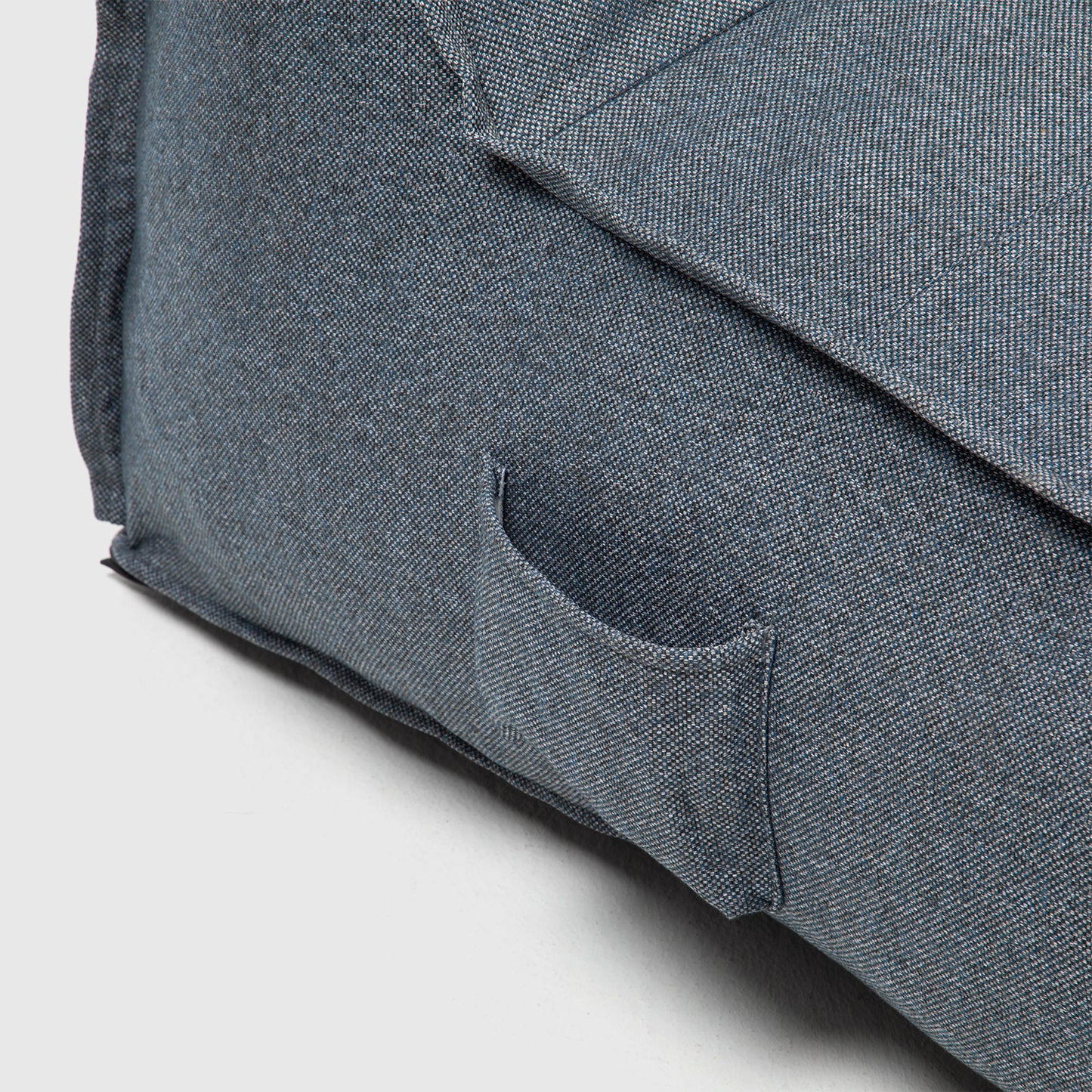 Sillón Pouf / Puff Gris Con Respaldo Relan