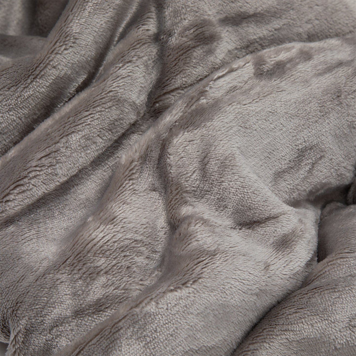 Manta Sherpa Polar Franela Gris 1,5 Plaza