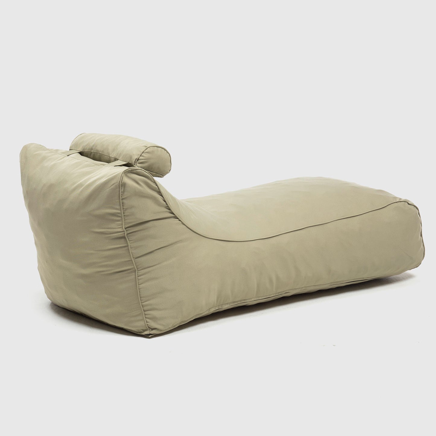 Pouf / Puff De Exterior Impermeable Beige
