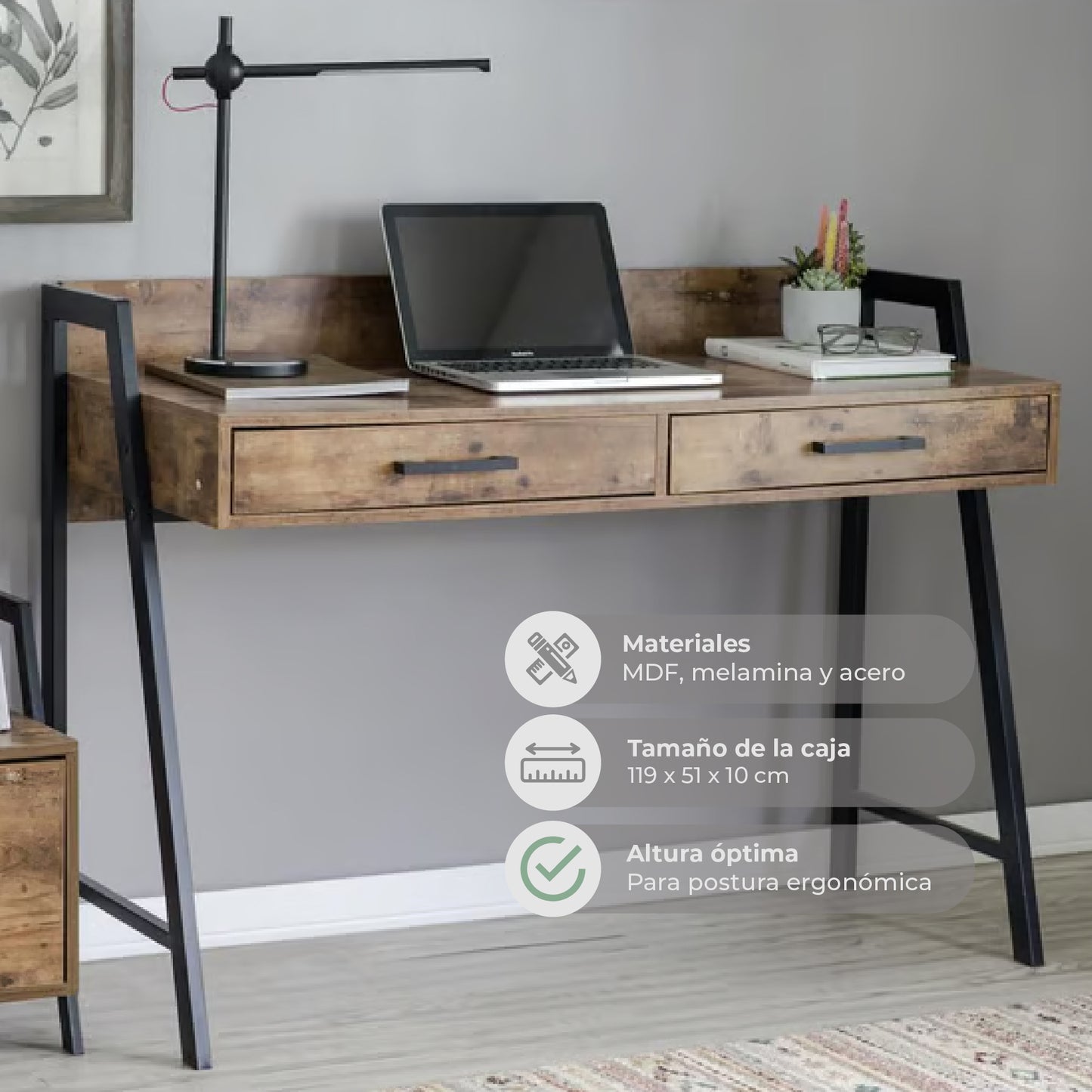 Escritorio con USB Desk-23