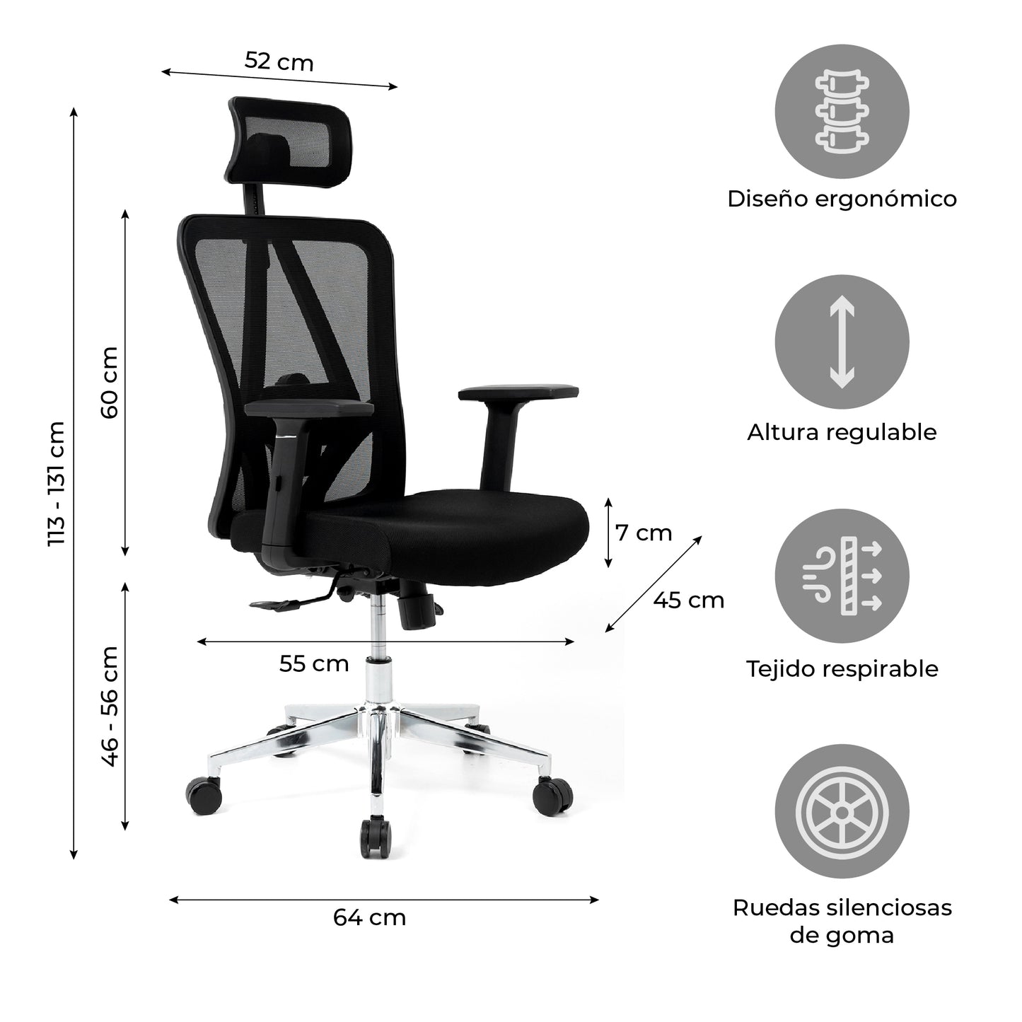 Silla de Escritorio Ergonómica Nairobi
