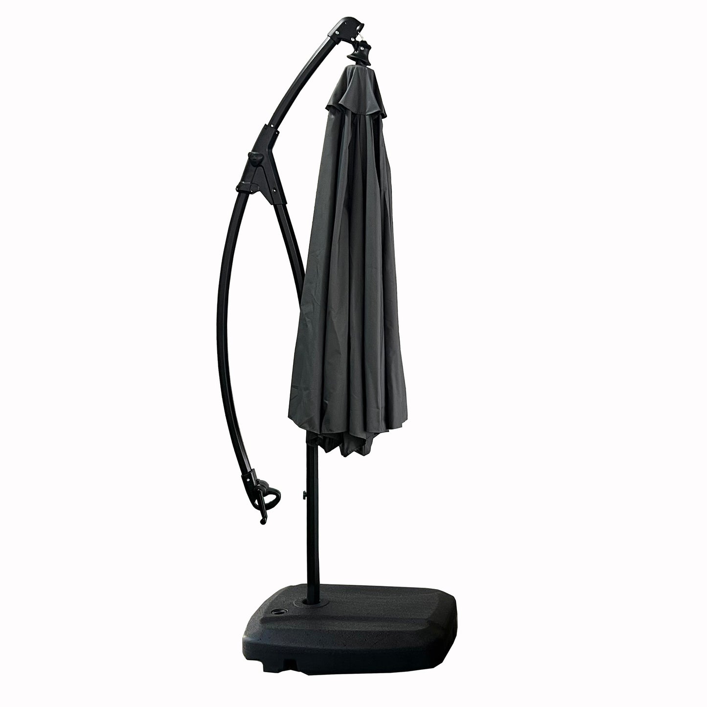 Quitasol Lateral Con Base 300 Cm Gris Grafito