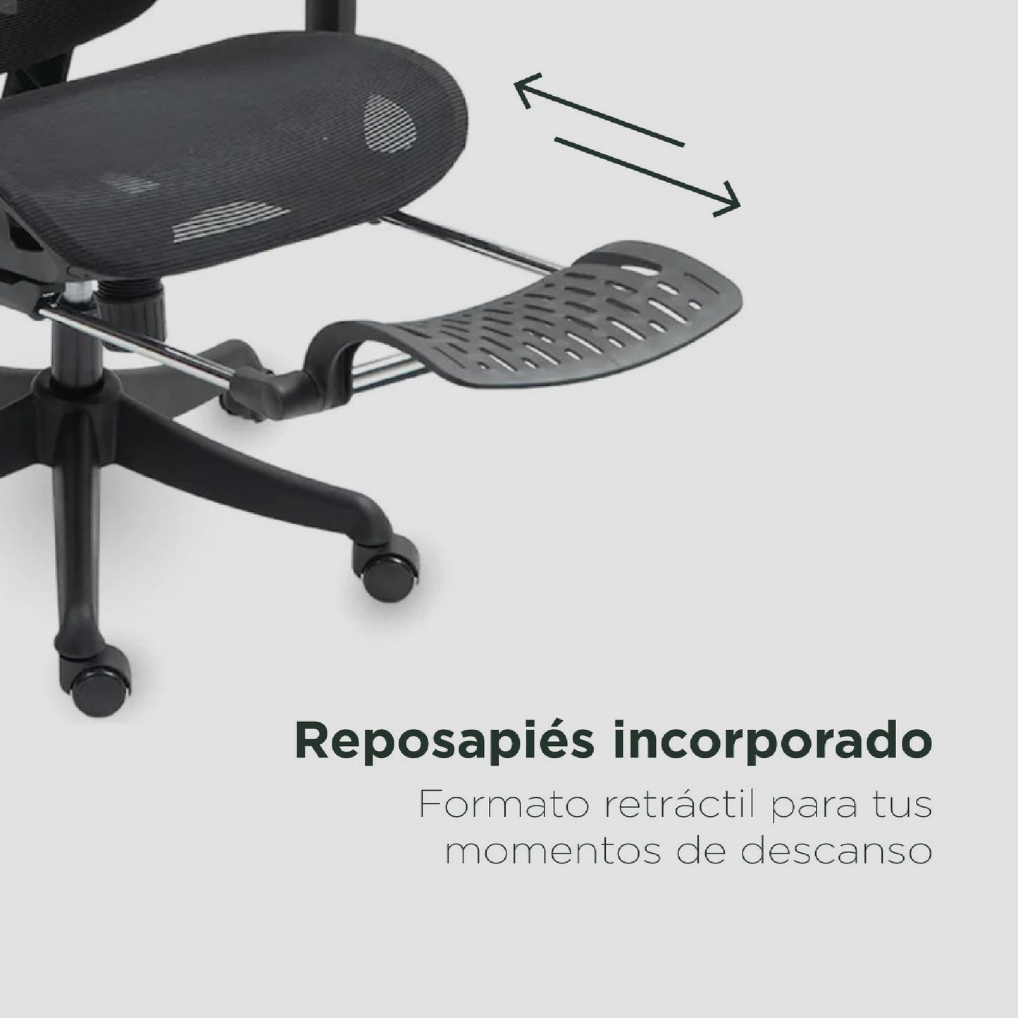 Silla de escritorio con Reposapies Ergonomus ErgoPro