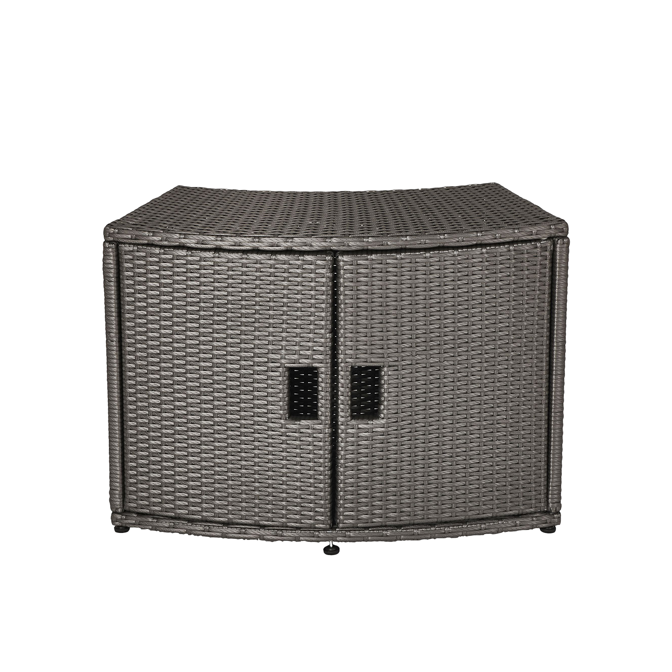 Mueble Rattan Cabinet Para Hot Tub Redondo