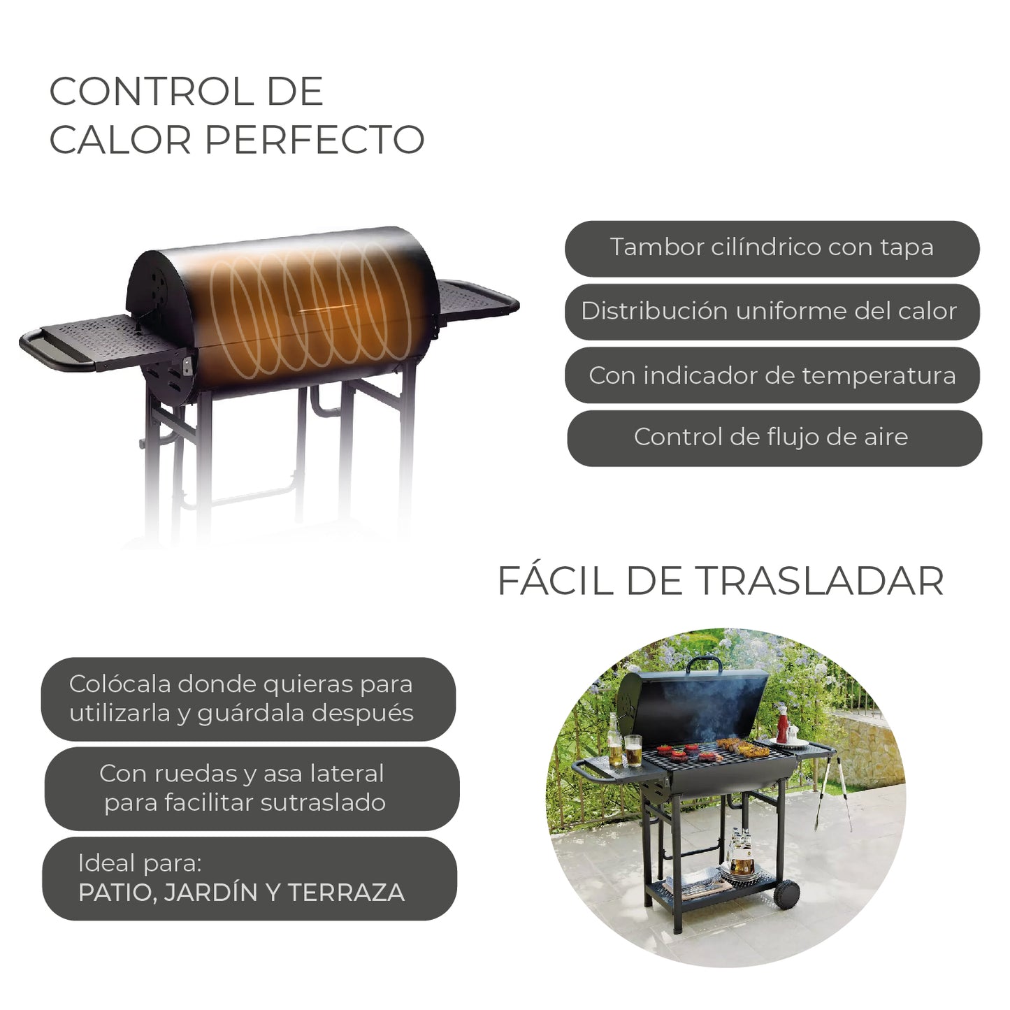 Parrilla Tambor Double BBQ
