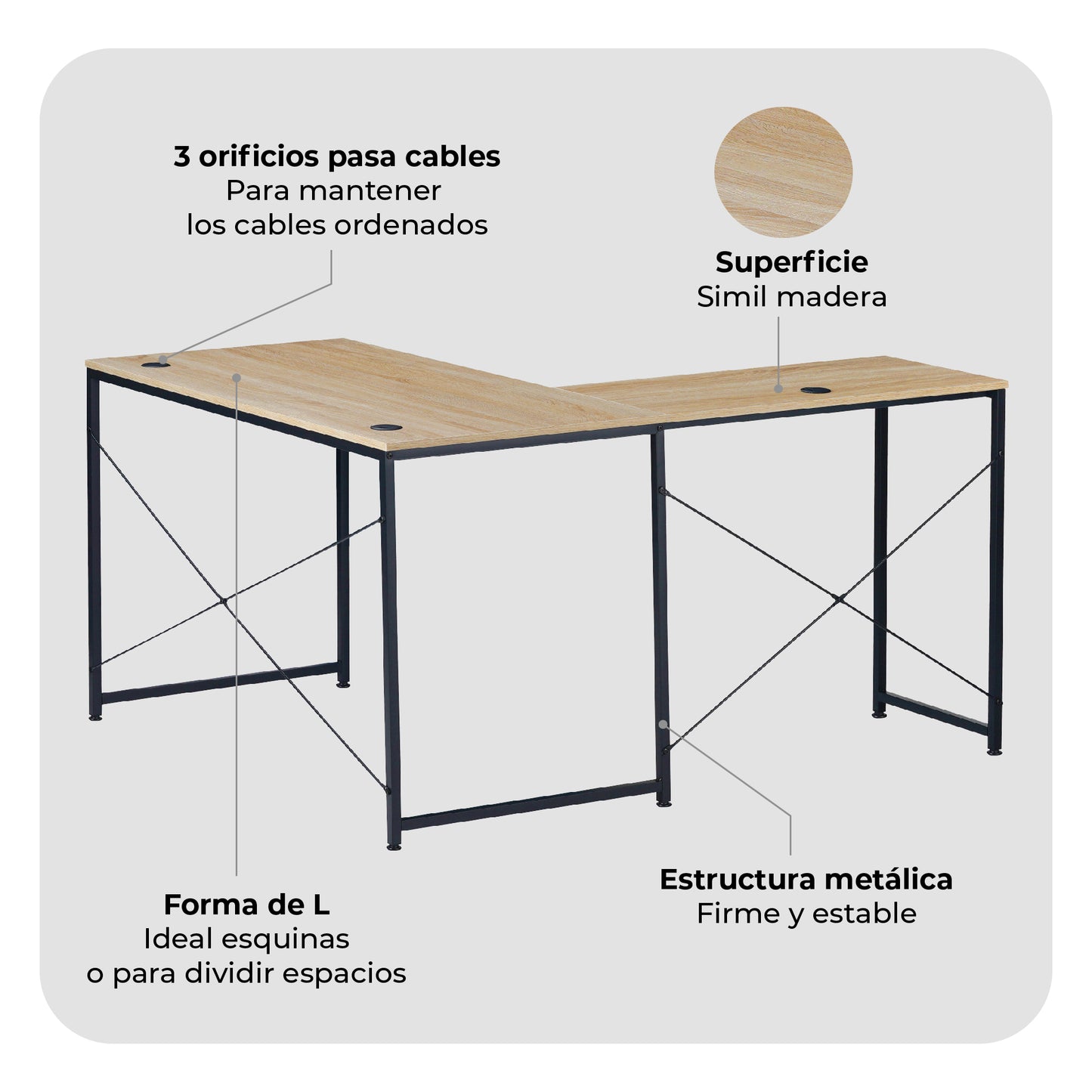 Escritorio Esquinero Desk-11