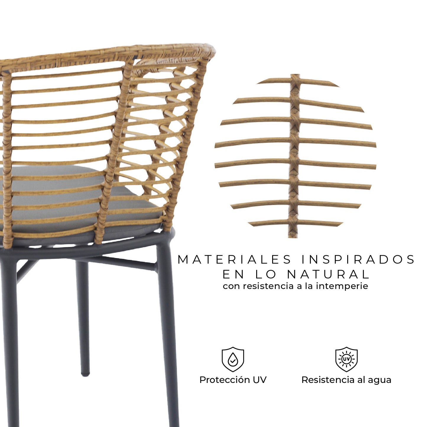 Set x2 Sillas de Exterior Lumpur