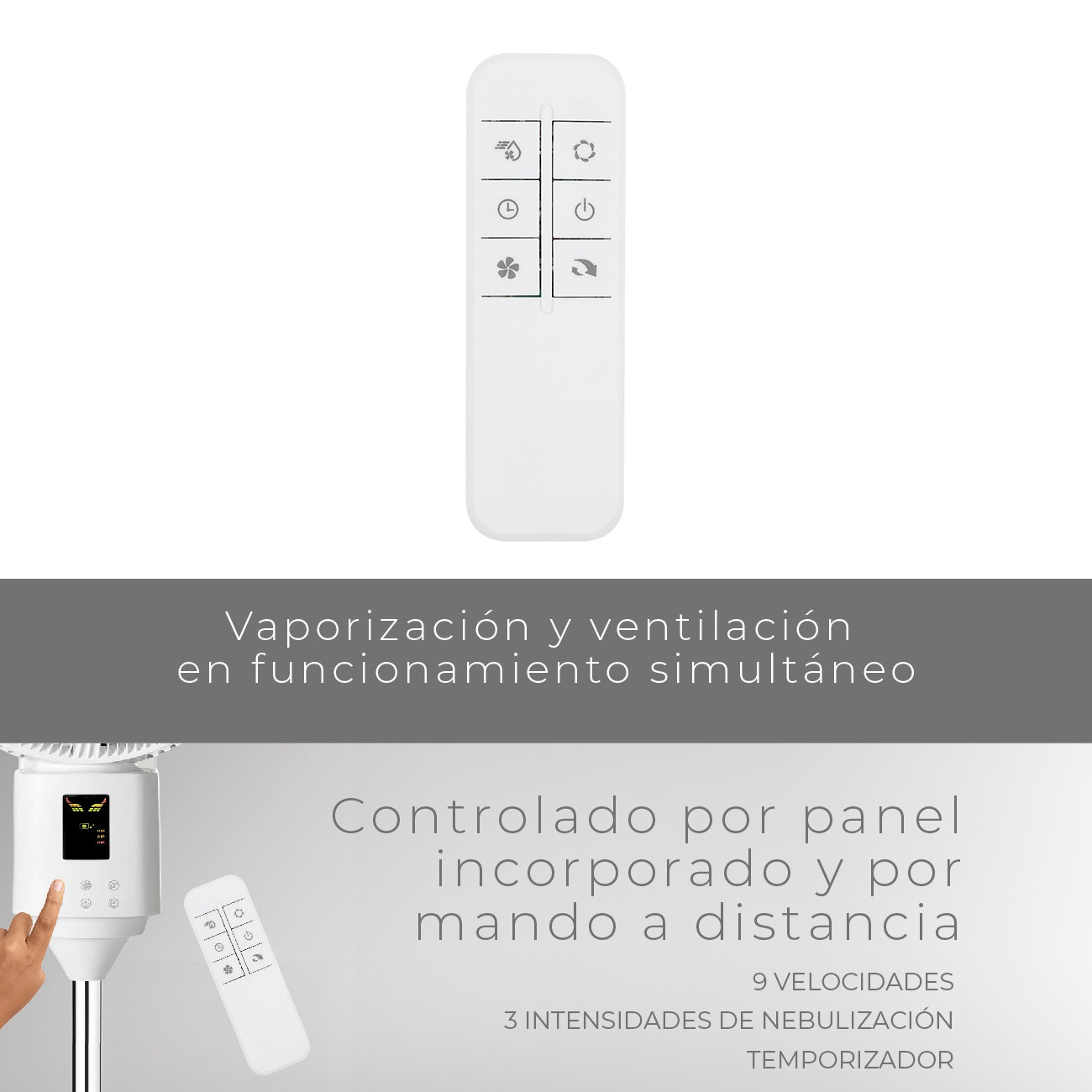 Ventilador con Aspersor Air & Mist
