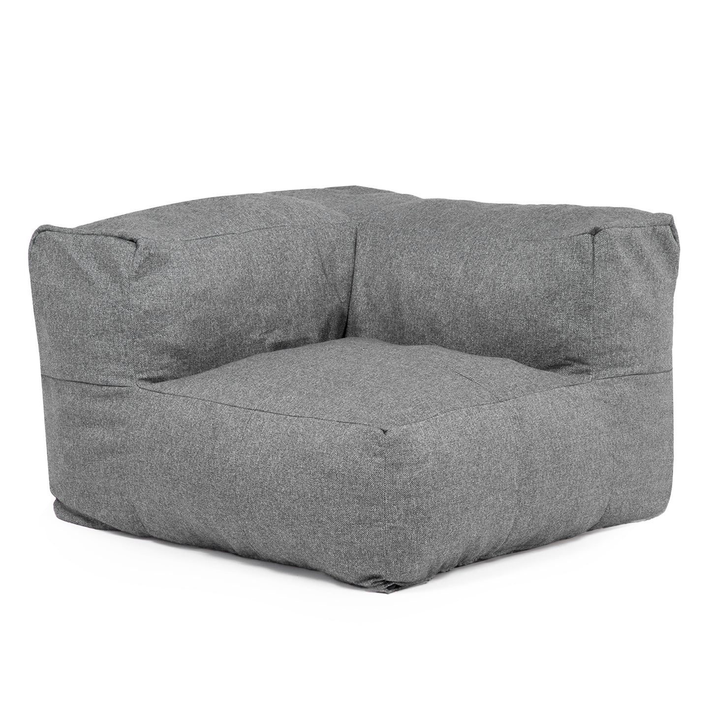 Sofá Pouf Seccional Gris