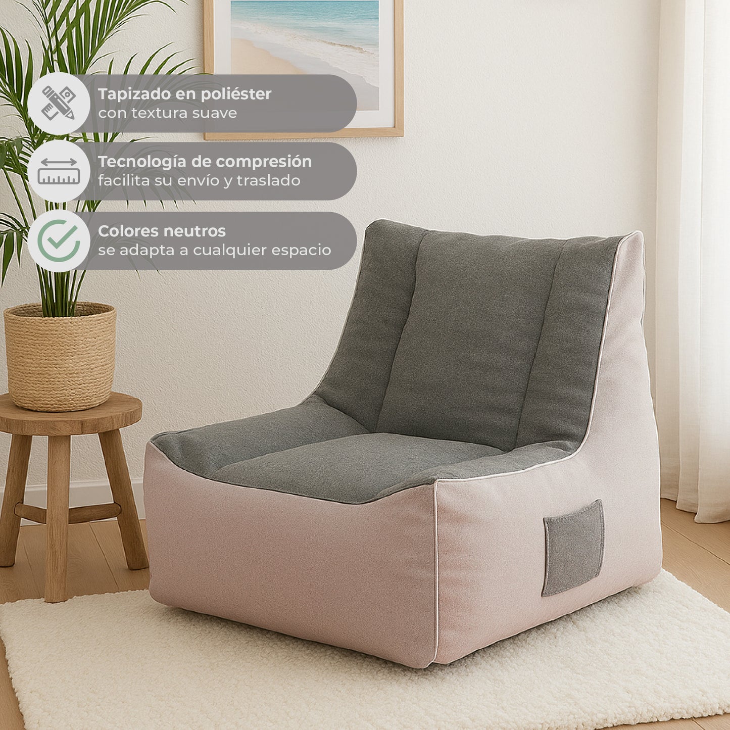 Sillón Pouf Velvet R2