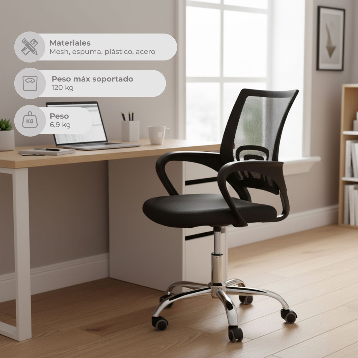 Silla de Escritorio Ergonómica Mesh