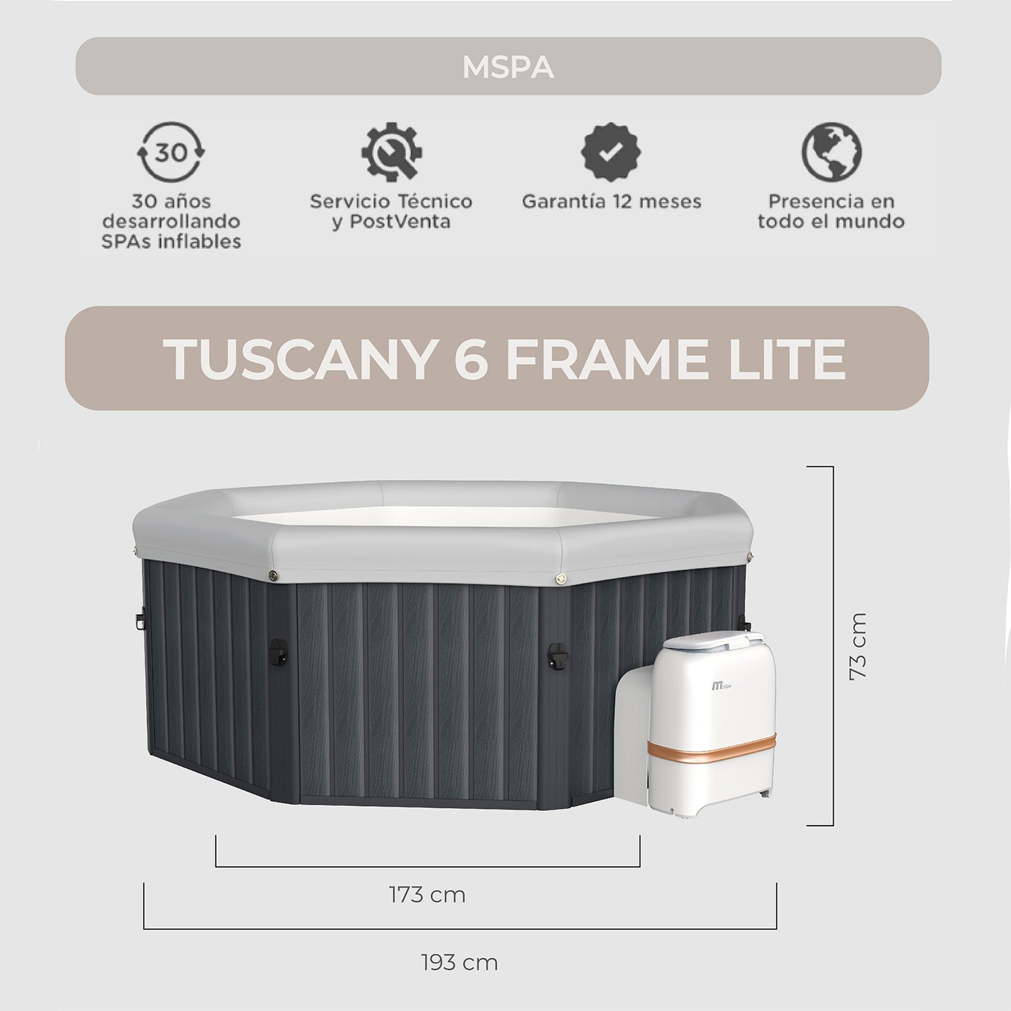 Hot Tub Tuscany Lite 6 Frame