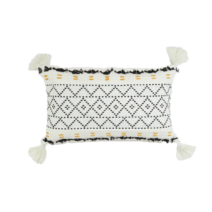 Funda de Cojín Negro 30 x 50