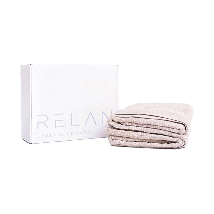 Toallas de Baño Beige 80 x 160 (x2)