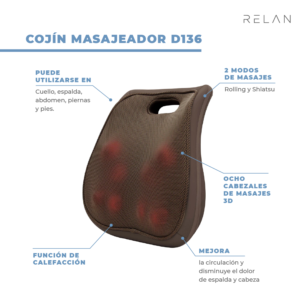 Cojin Masajeador D136