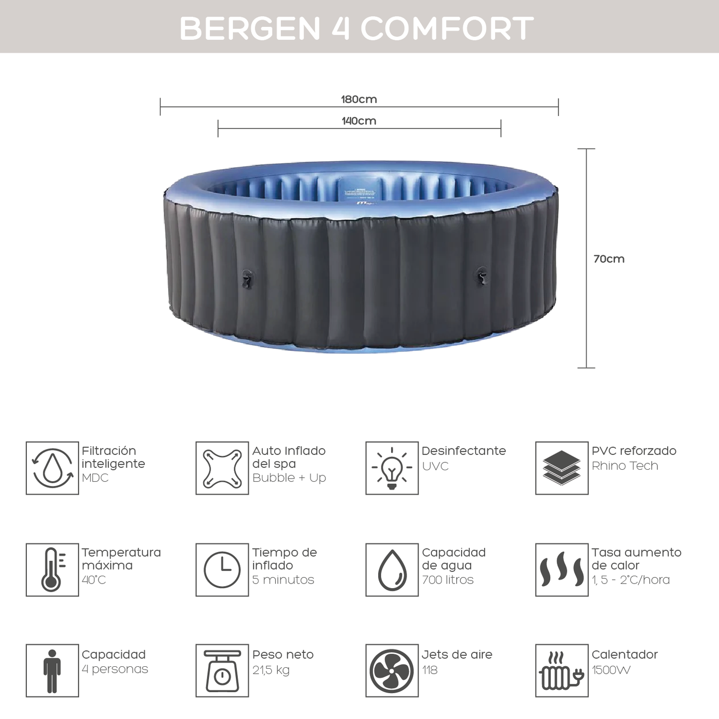 Hot Tub Bergen 4 Comfort