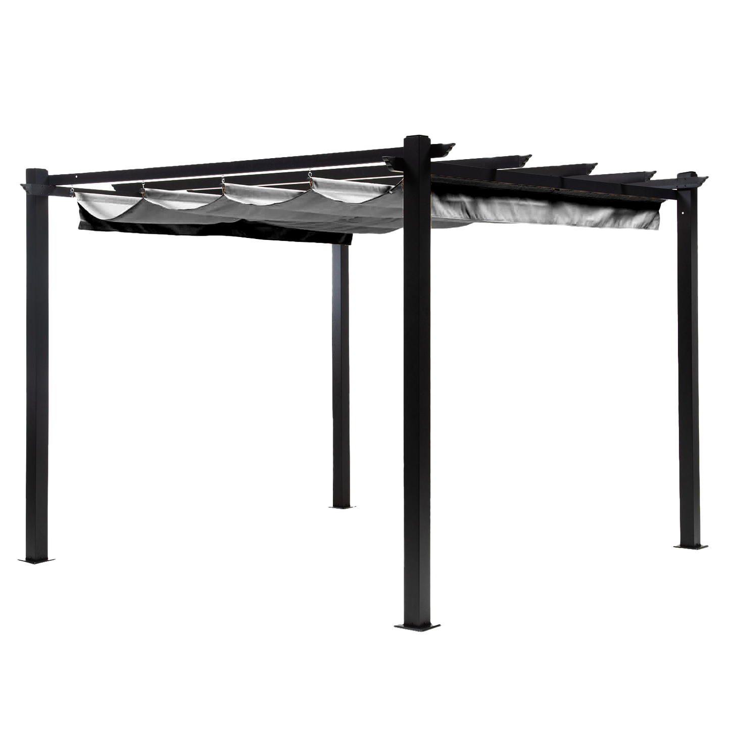 Pérgola Grey Shelter Retráctil 3x3 Mts