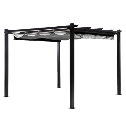 Pérgola Grey Shelter Retráctil 3x3 Mts