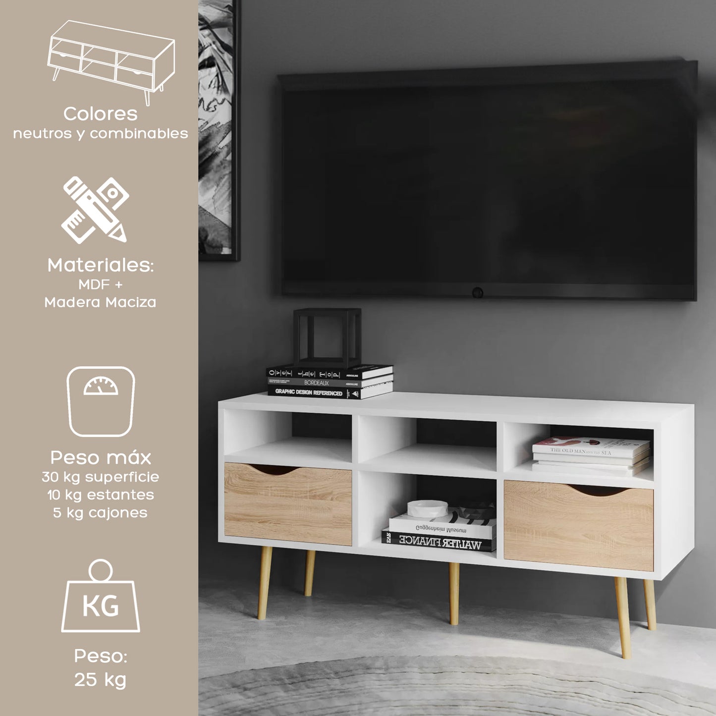 Rack de TV Bolonia