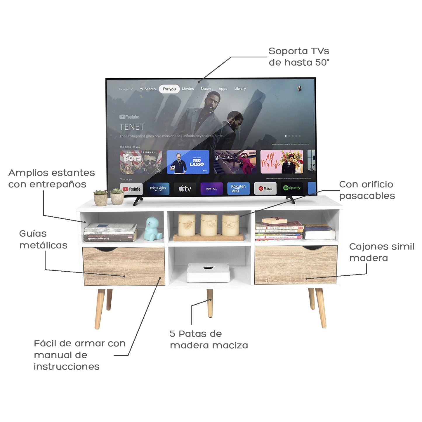 Rack de TV Bolonia