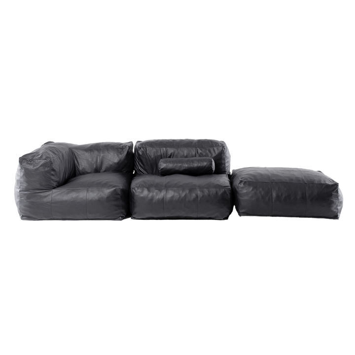 Sofá Pouf Seccional Leather