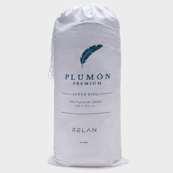 Plumón Super King 70% Pluma de Pecho de Ganso