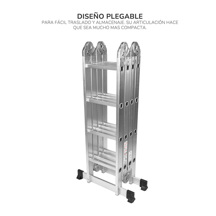 Escalera Plegable Multipropósito 16 Peldaños