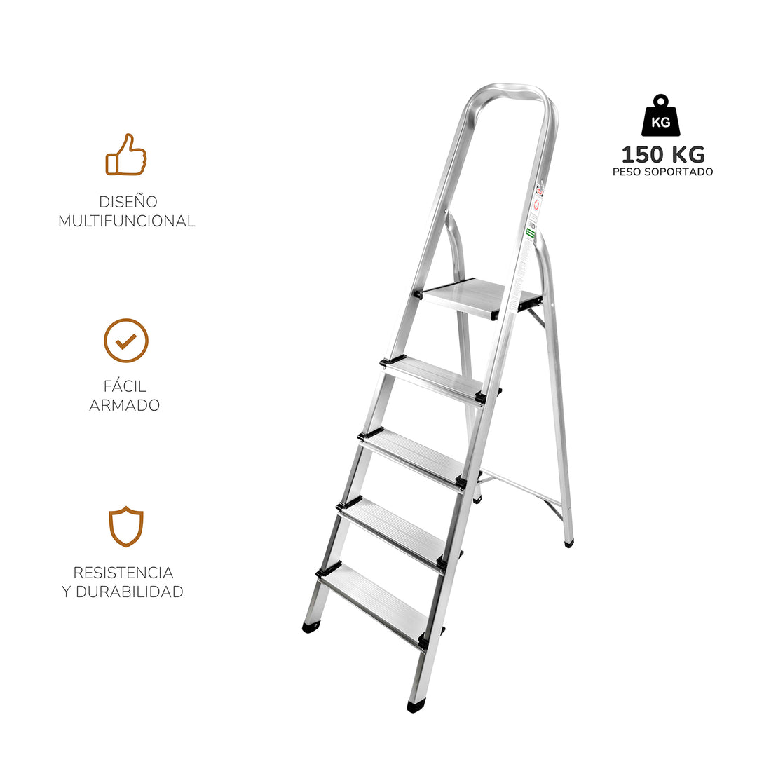 Escalera Plegable 5 Peldaños