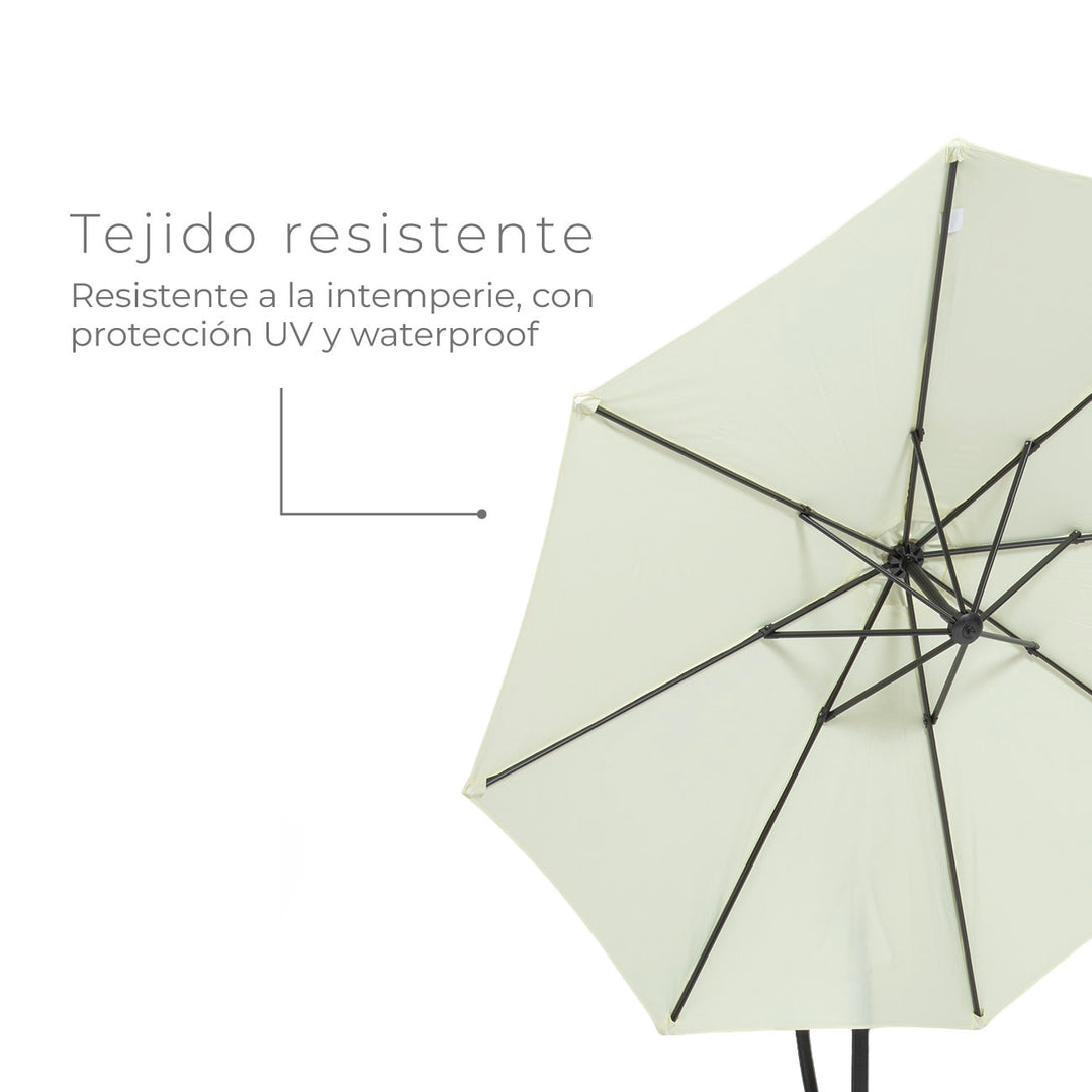 Quitasol Lateral Con Base 300 Cm