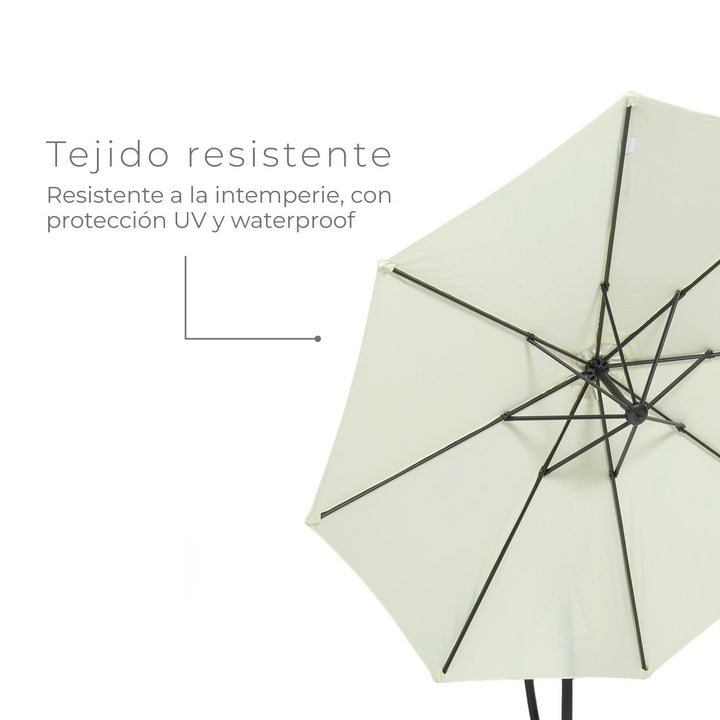 Quitasol Lateral Con Base 300 Cm