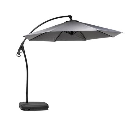Quitasol Lateral Con Base 300 Cm Gris Grafito