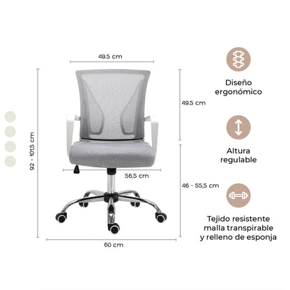 Silla de Escritorio Ergonómica Burdeos