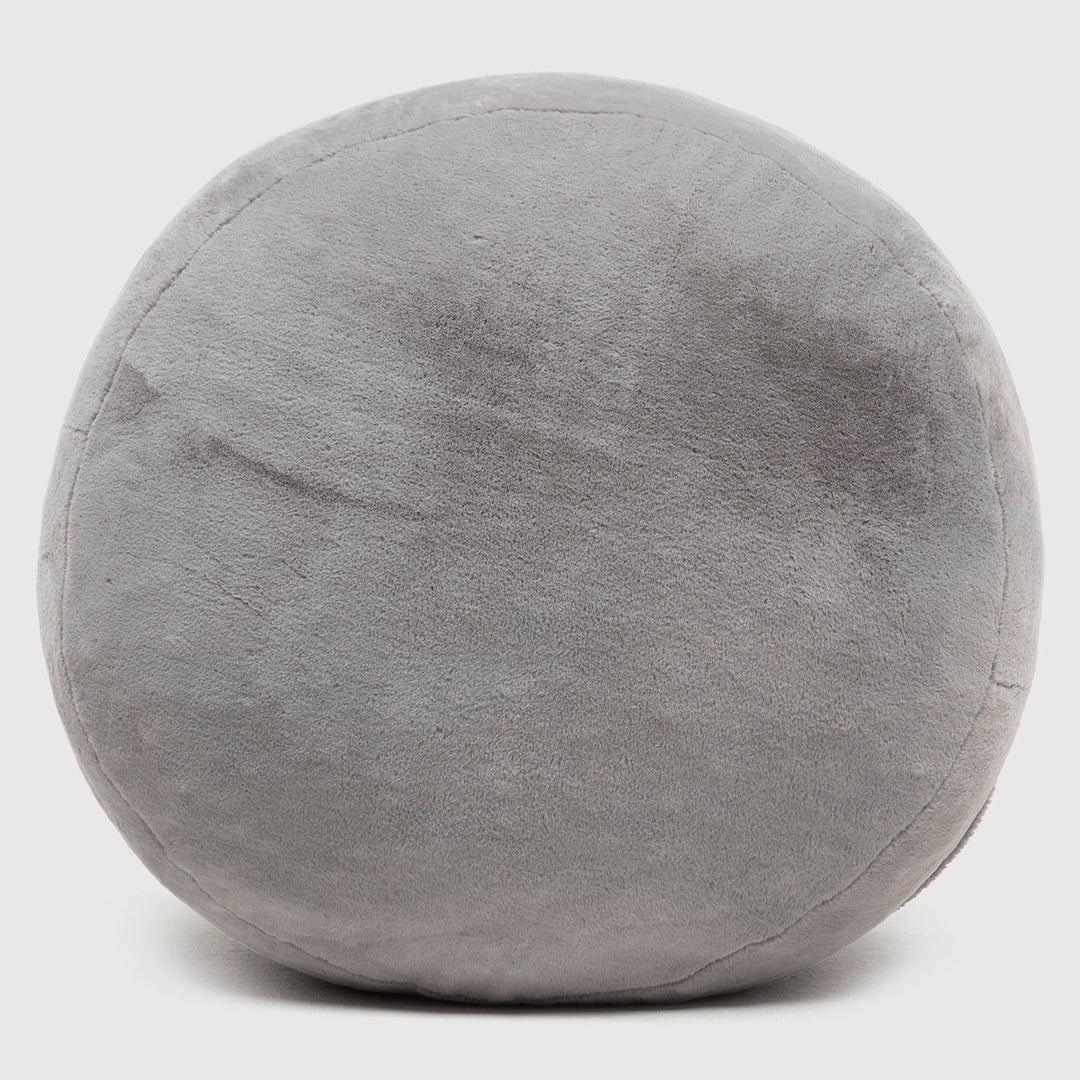 Pouf / Puff Faux Redondo Gris