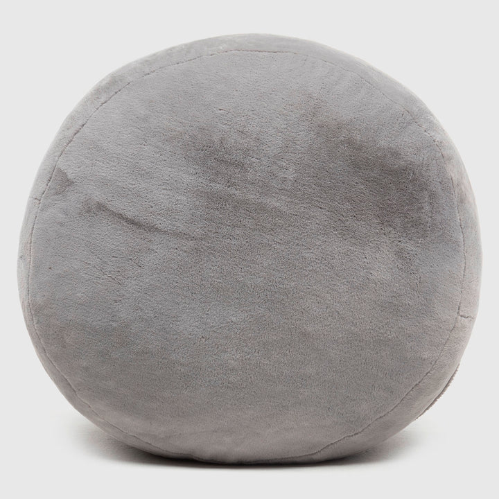 Pouf / Puff Faux Redondo Gris