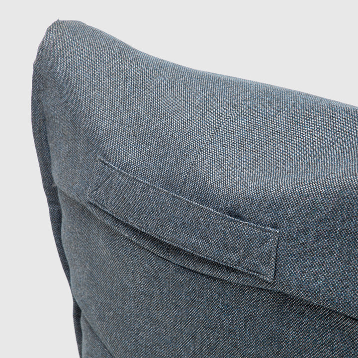 Sillón Pouf / Puff Gris Con Respaldo Relan