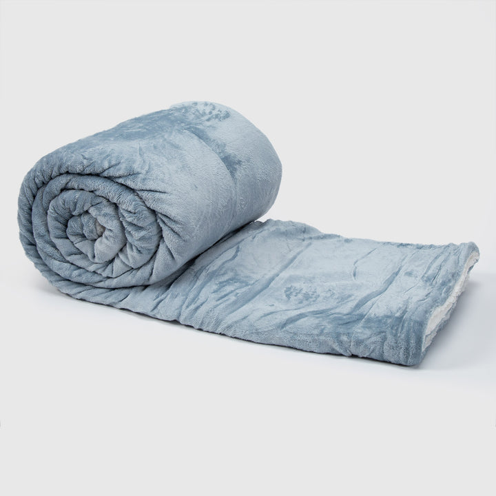 Manta Sherpa Polar Azul Queen