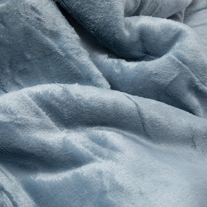 Manta Sherpa Polar Franela Azul 1,5 Plaza