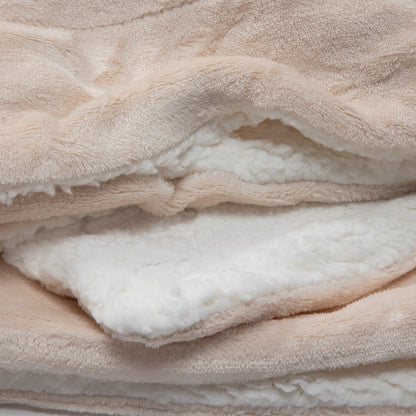 Manta Sherpa Polar Crema Queen