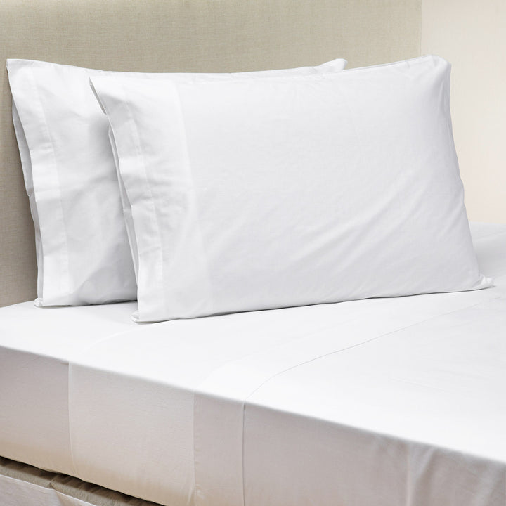 Juego de Sabanas de 300 Hilos de Algodón Blanco King