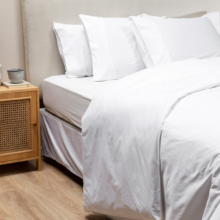 Cubre Plumón King Blanco 300 Hilos