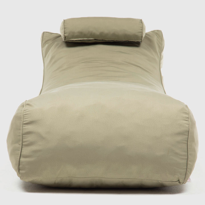 Pouf / Puff De Exterior Impermeable Beige